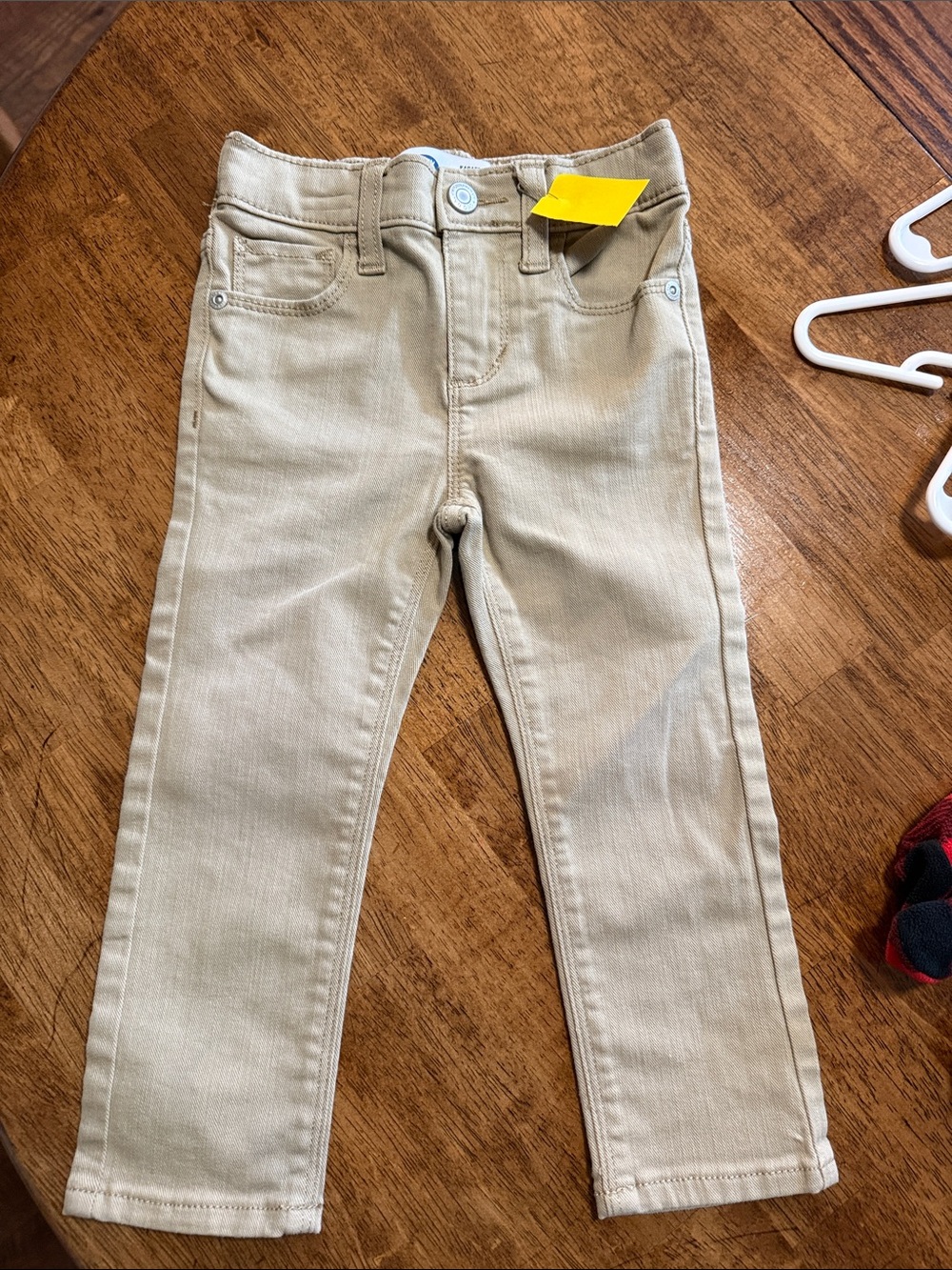 Kids Tan Stretch Karate Jeans - Comfortable Everyday Bottoms